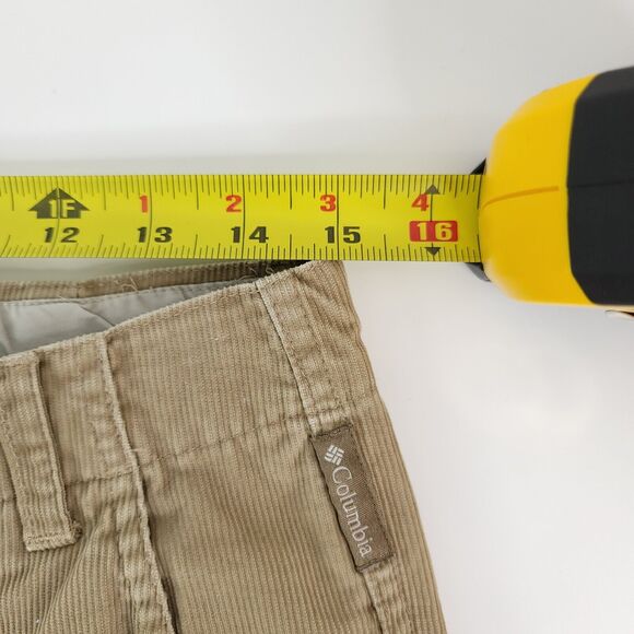 Columbia Pants Womens 8 Regular (30x30) Brown Corduroy Straight Leg Mid-rise - Picture 4 of 7